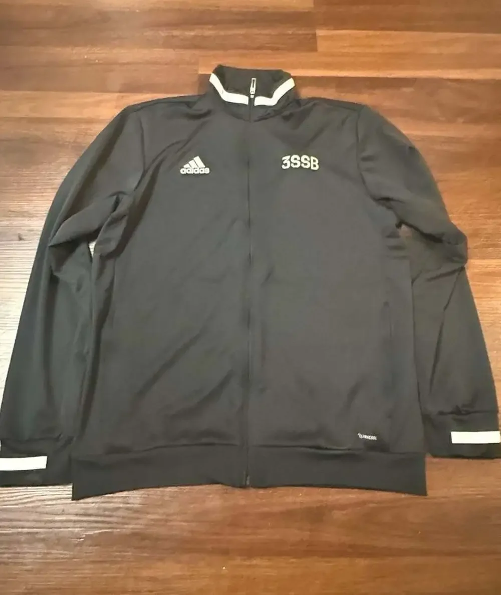 Adidas 3SSB Climalite Full Zip Track Jacket Black Size Large